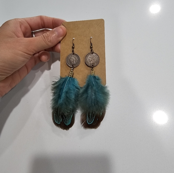 Indian head penny earrings - Picture 3 of 4